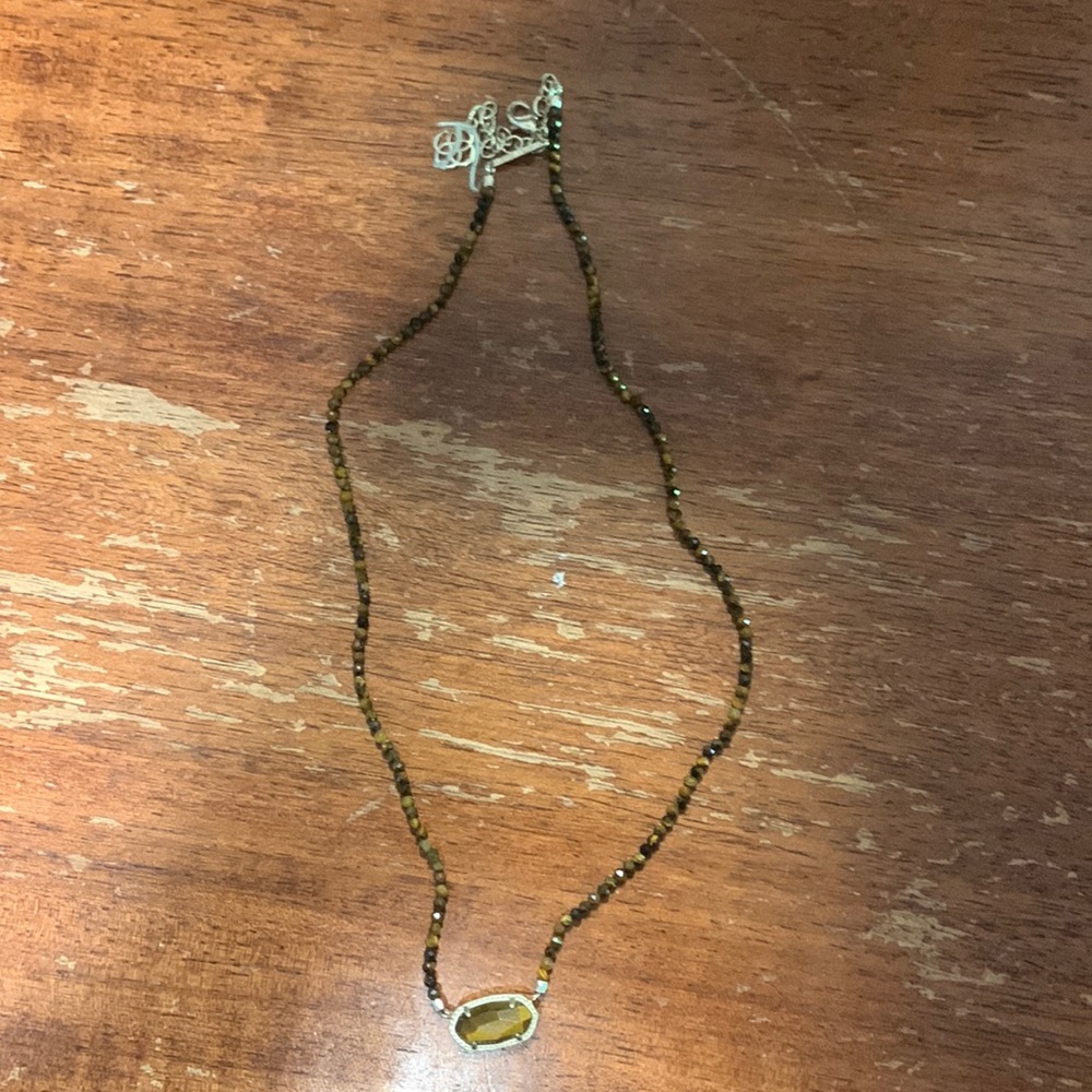 Kendra Scott Gold Tigers Eye Beaded Elisa Bracelet